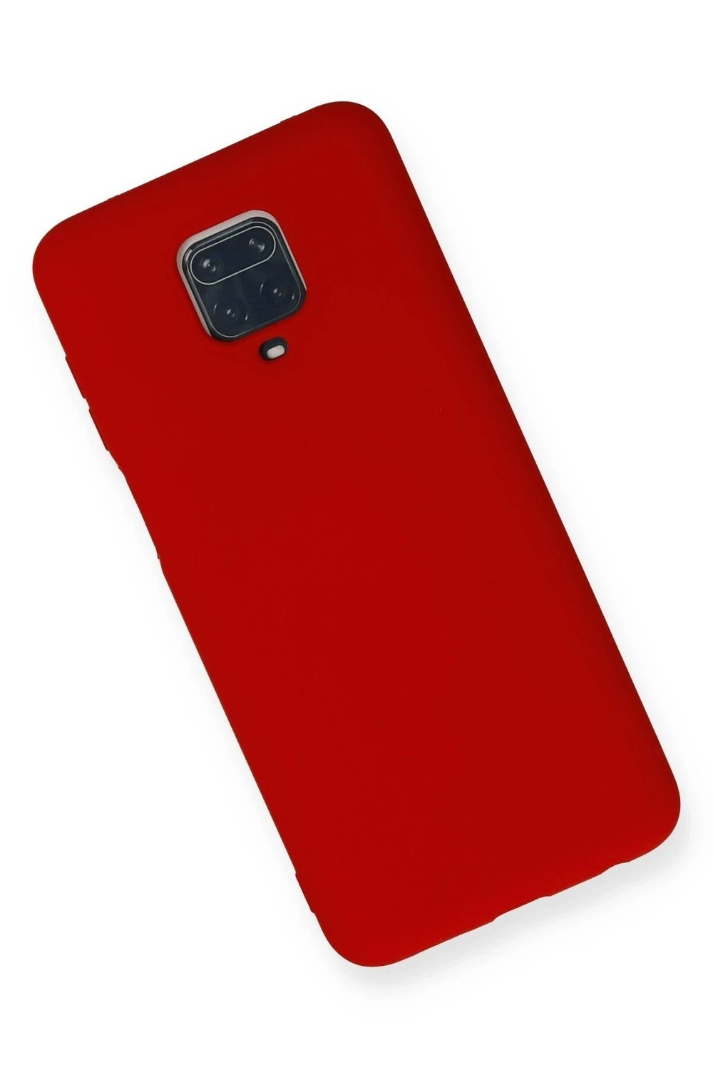 Mey İthalat®   Redmi Note 9 Pro Kılıf Nano içi Kadife Silikon - Kırmızı