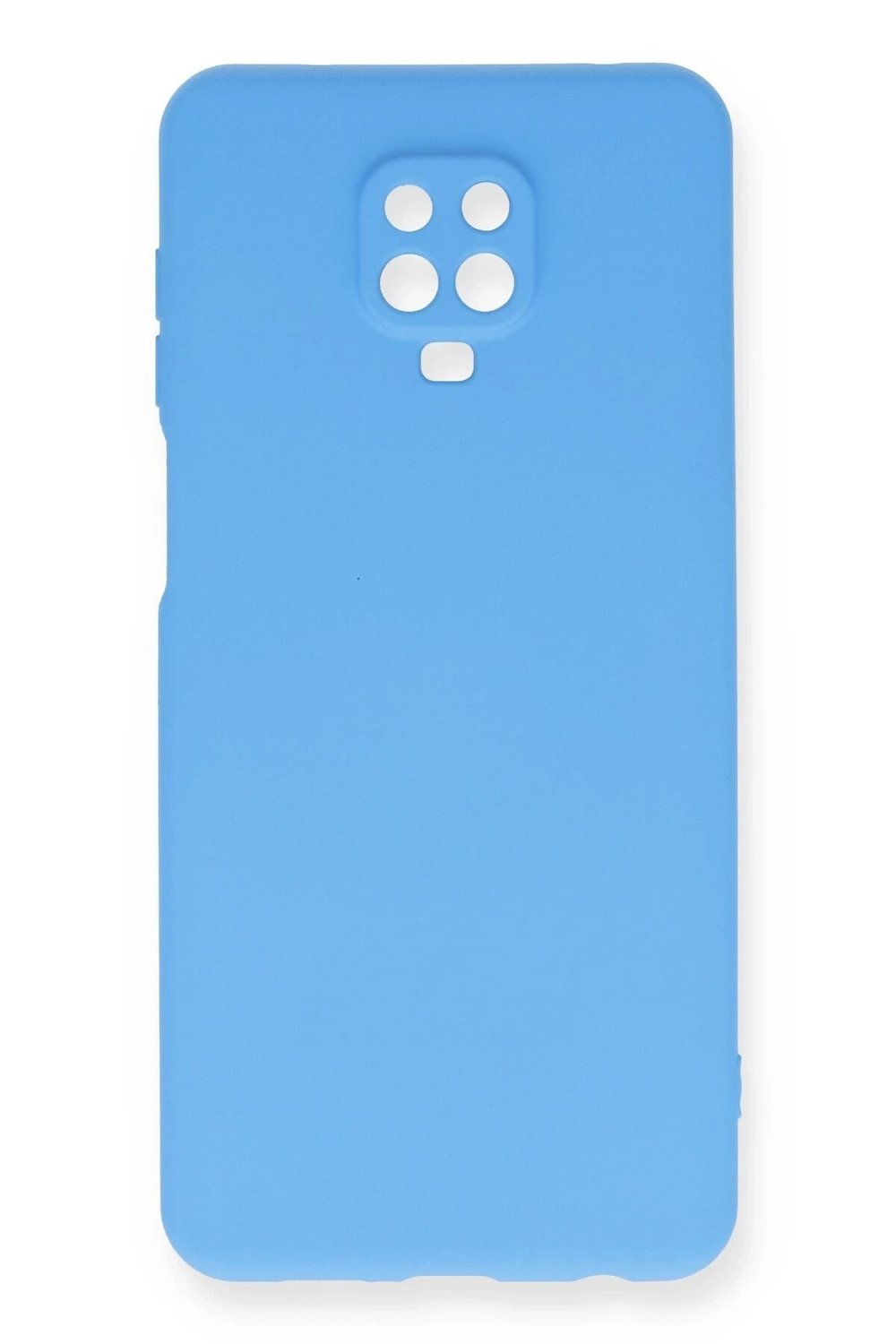 Mey İthalat®   Redmi Note 9 Pro Kılıf Nano içi Kadife Silikon - Mavi