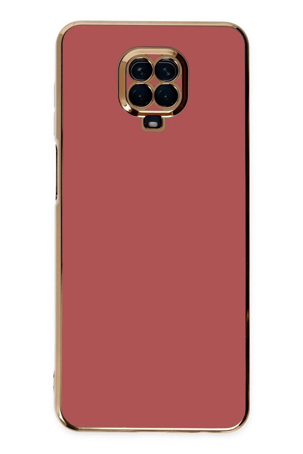 Mey İthalat®   Redmi Note 9 Pro Kılıf Volet Silikon - Kırmızı