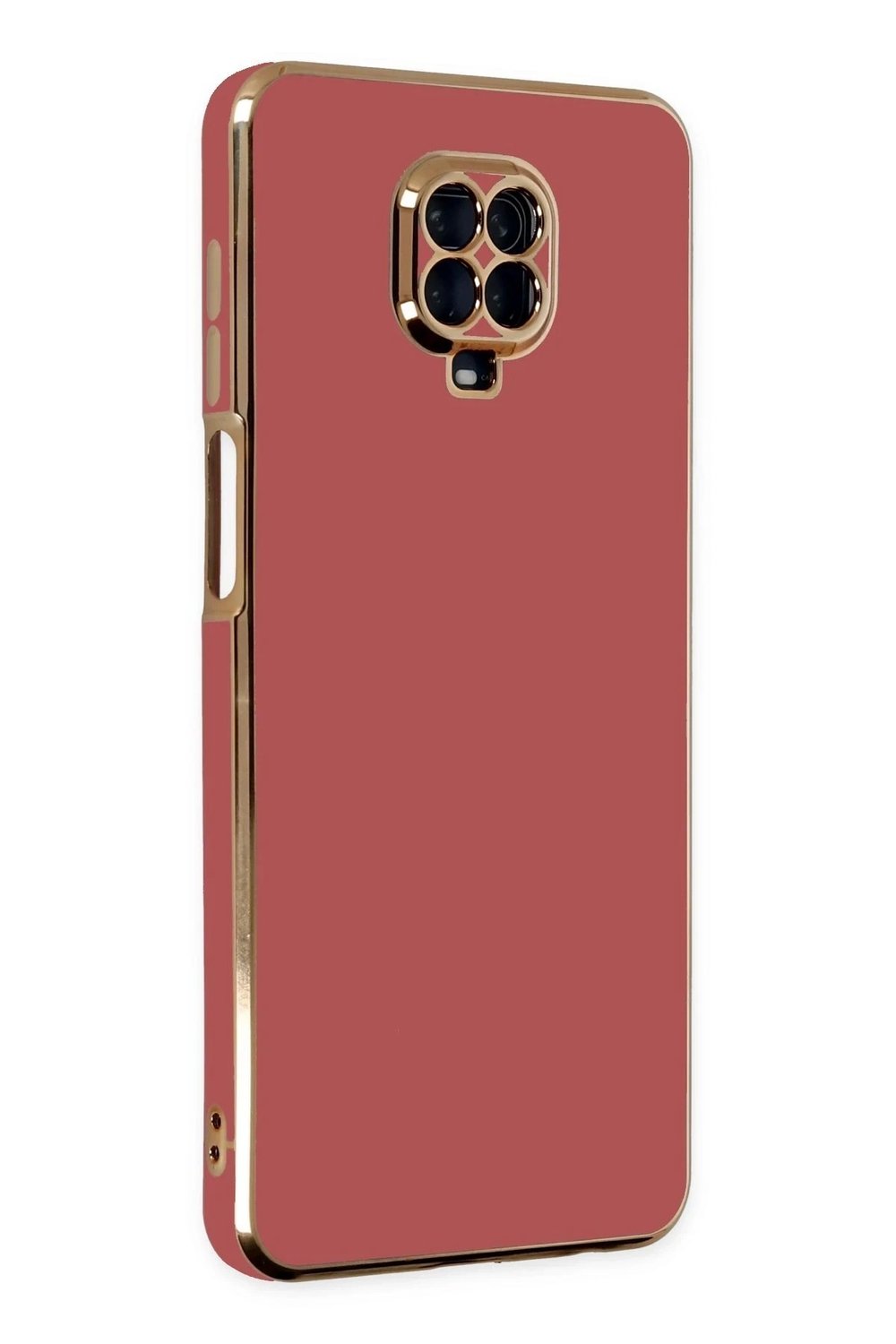 Mey İthalat®   Redmi Note 9 Pro Kılıf Volet Silikon - Kırmızı