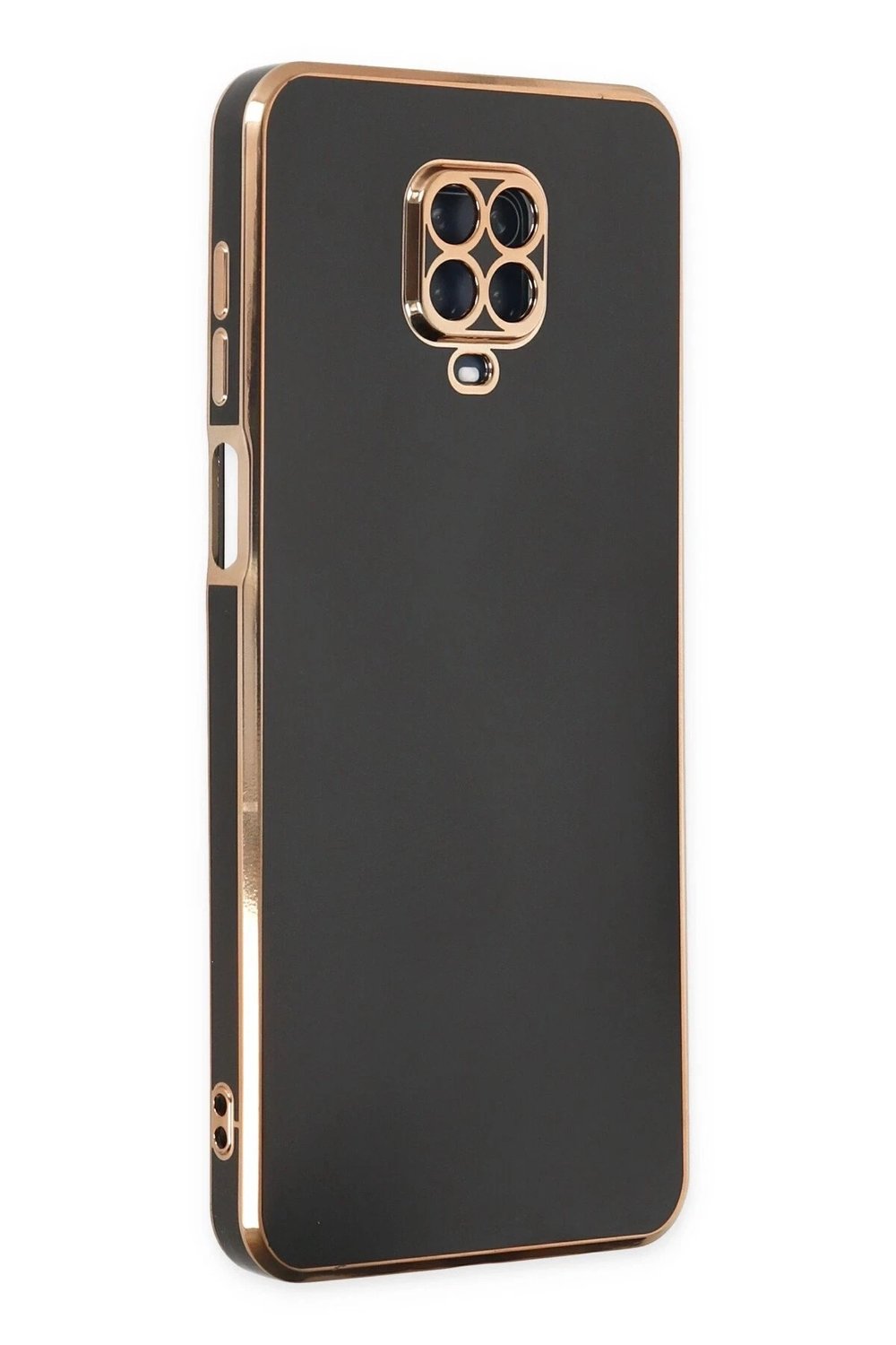 Mey İthalat®   Redmi Note 9 Pro Kılıf Volet Silikon - Siyah