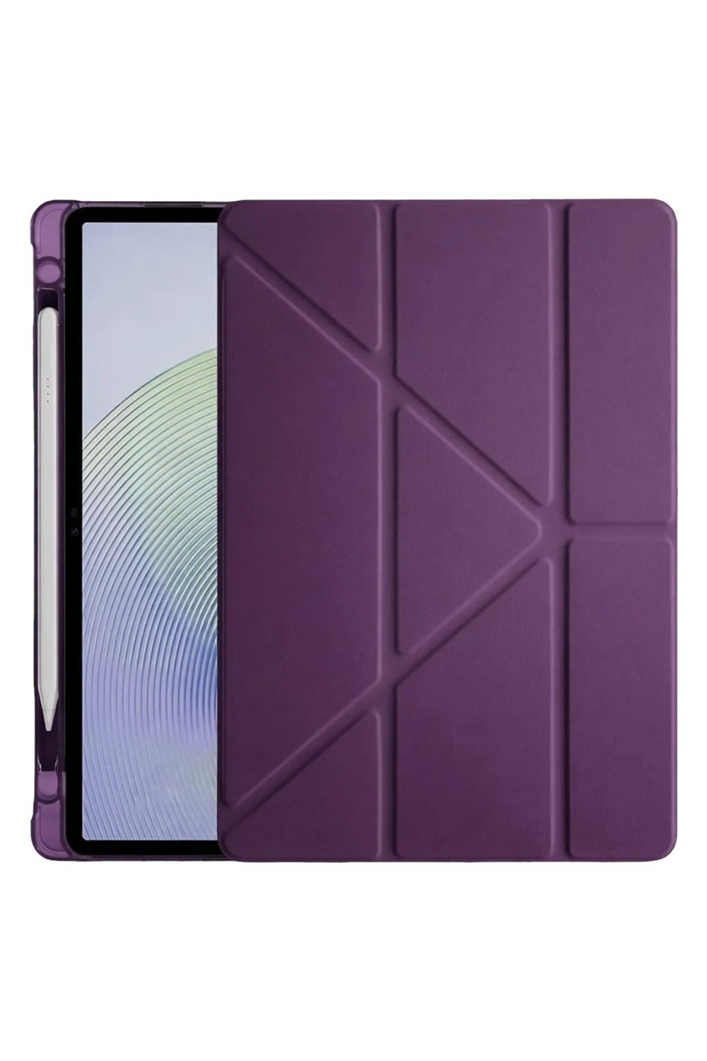 Mey İthalat®   Redmi Pad 2 Kalemlikli Mars Tablet Kılıfı - Mürdüm
