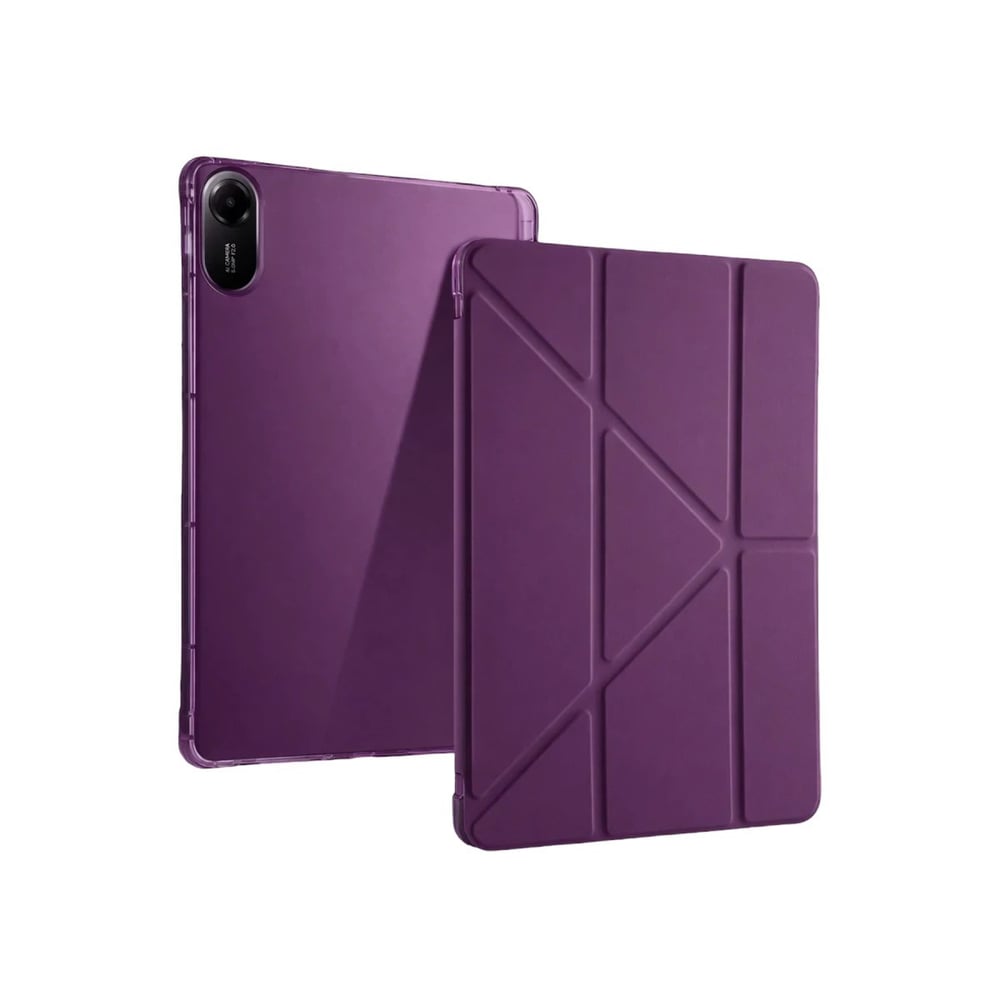 Mey İthalat®   Redmi Pad 2 Kalemlikli Mars Tablet Kılıfı - Mürdüm