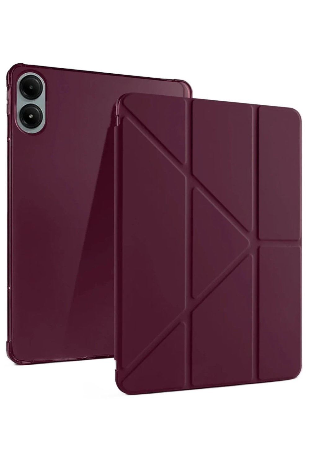Mey İthalat®   Redmi Pad Pro 12.1 Kılıf Kalemlikli Mars Tablet Kılıfı - Mürdüm