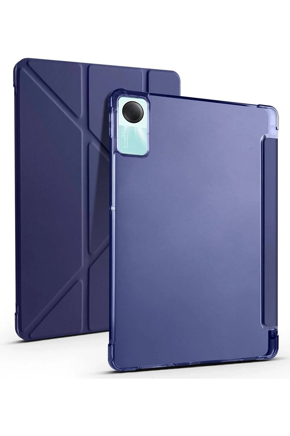 Mey İthalat®   Redmi Pad SE 4G Kılıf Kalemlikli Mars Tablet Kılıfı - Lacivert