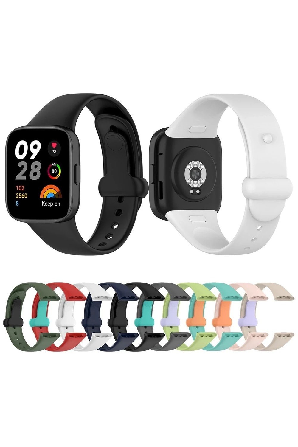 Mey İthalat®   Redmi Watch 3 Origin Silikon Kordon - Kırmızı