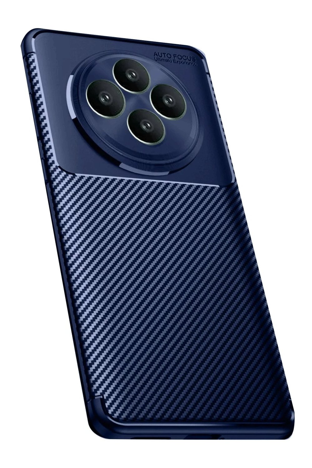 Mey İthalat®   Reno 11 FS Kılıf Auto Focus Karbon Kapak - Lacivert