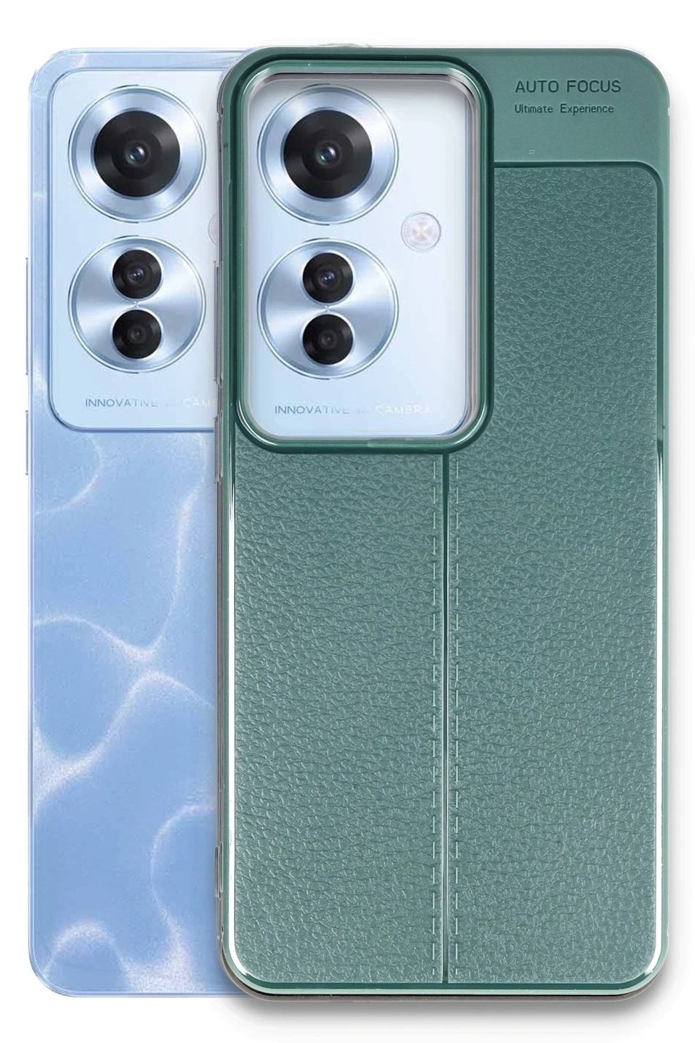 Mey İthalat®   Reno 11F Kılıf Auto Focus Kapak - Koyu Yeşil