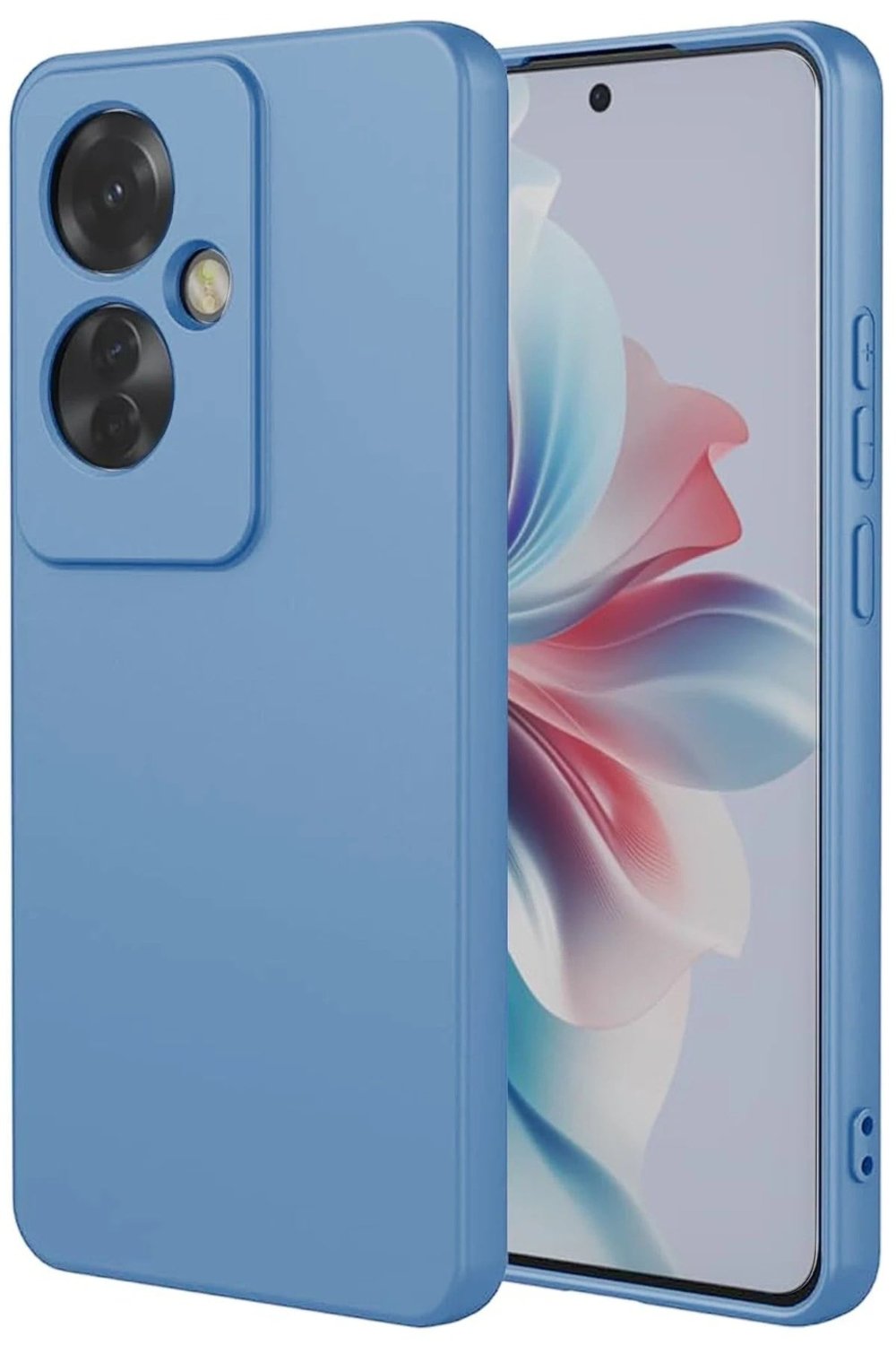 Mey İthalat®   Reno 11F Kılıf First Silikon - Mavi