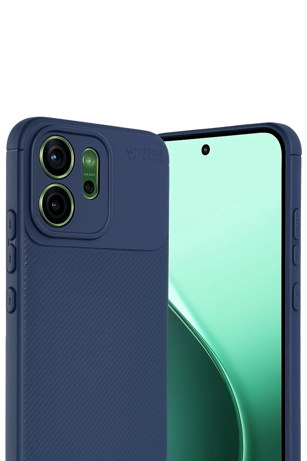 Mey İthalat®   Reno 14 Auto Focus Karbon Kapak - Lacivert
