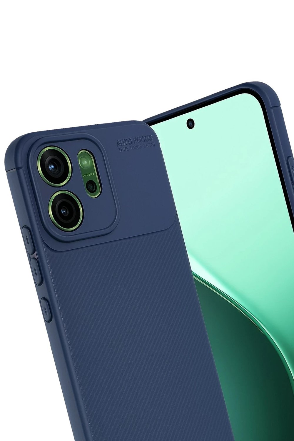 Mey İthalat®   Reno 14 Auto Focus Karbon Kapak - Lacivert