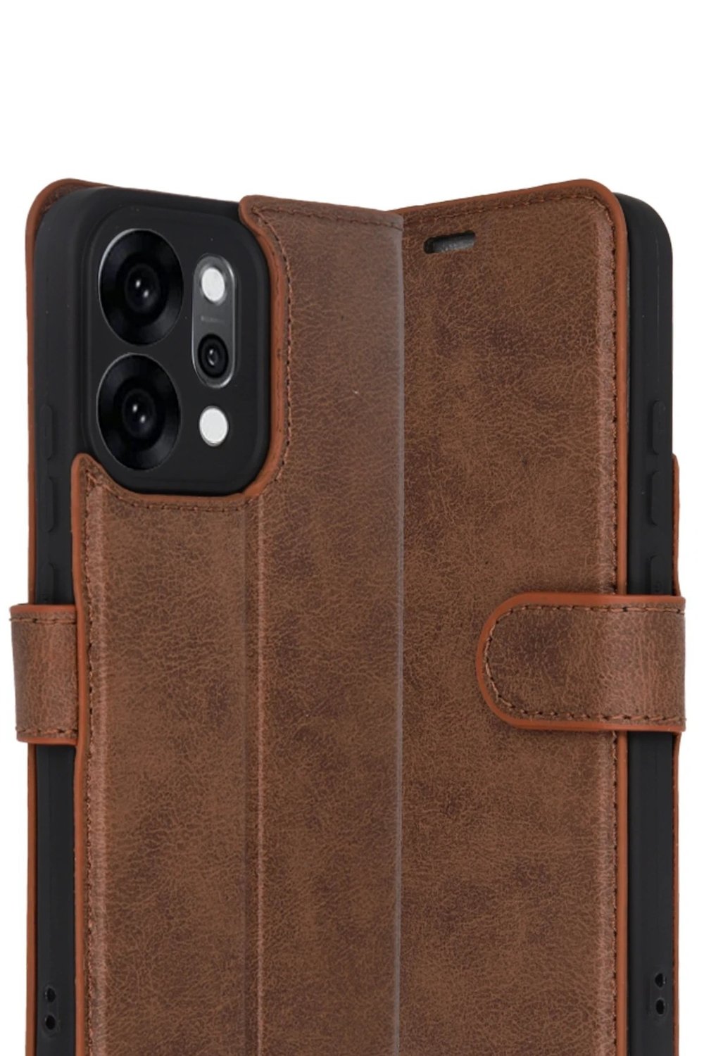 Mey İthalat®   Reno 14 Trend S Plus Kapaklı Kılıf - Taba
