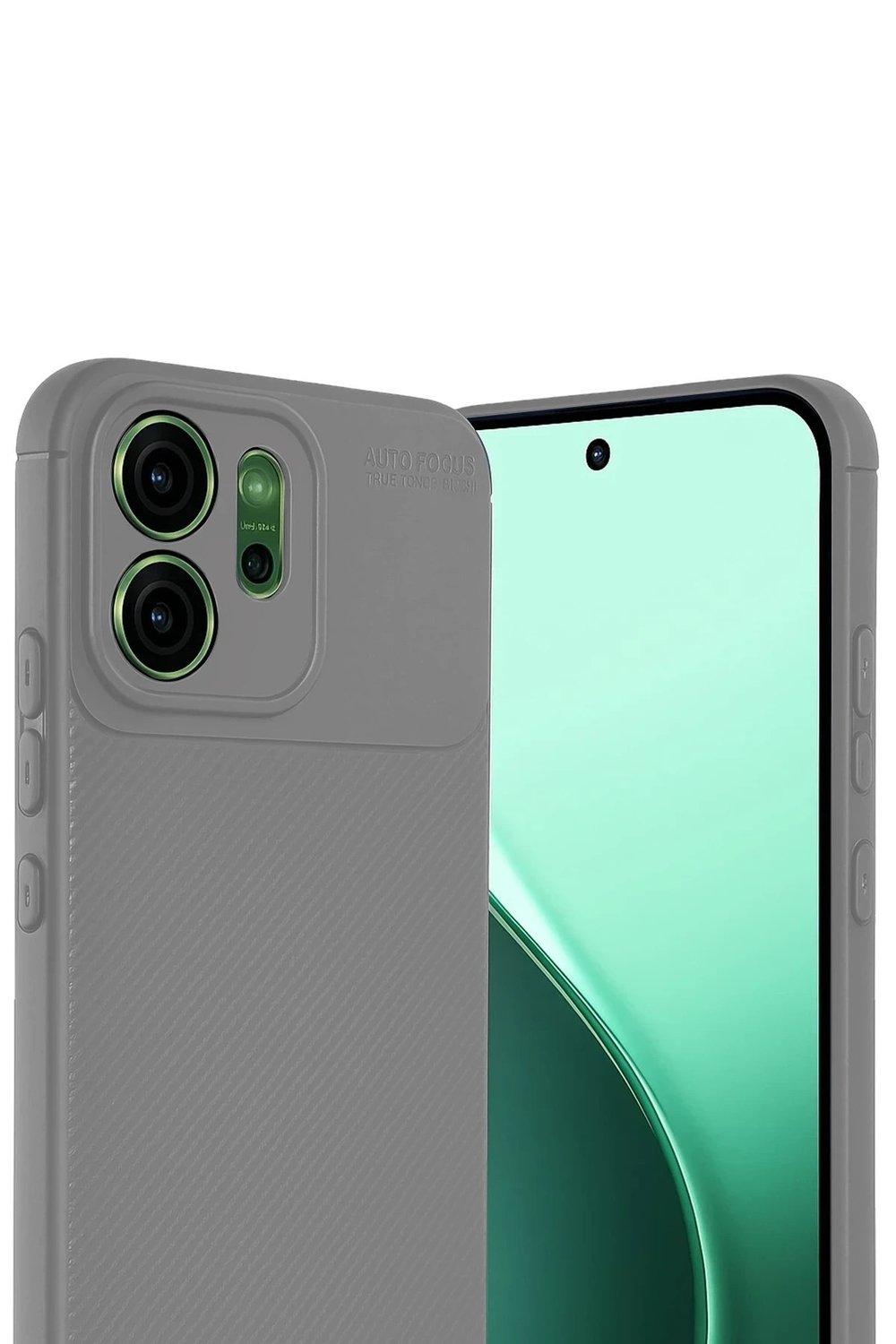 Mey İthalat®   Reno 14F Auto Focus Karbon Kapak - Gri