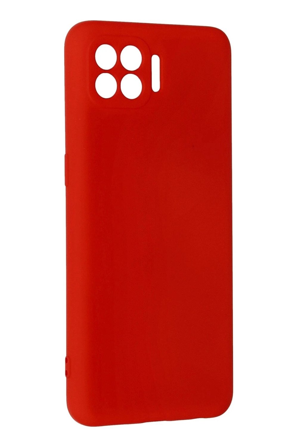 Mey İthalat®   Reno 4 Lite Kılıf Nano içi Kadife Silikon - Kırmızı