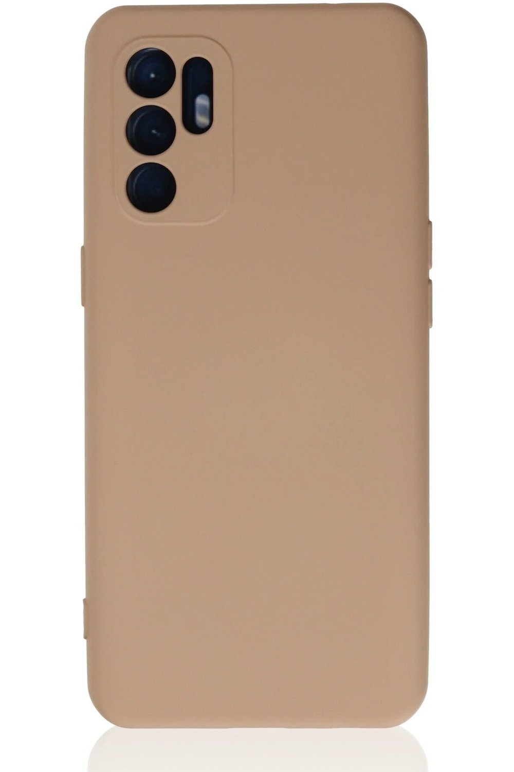 Mey İthalat®   Reno 6 Kılıf Nano içi Kadife Silikon - Pudra