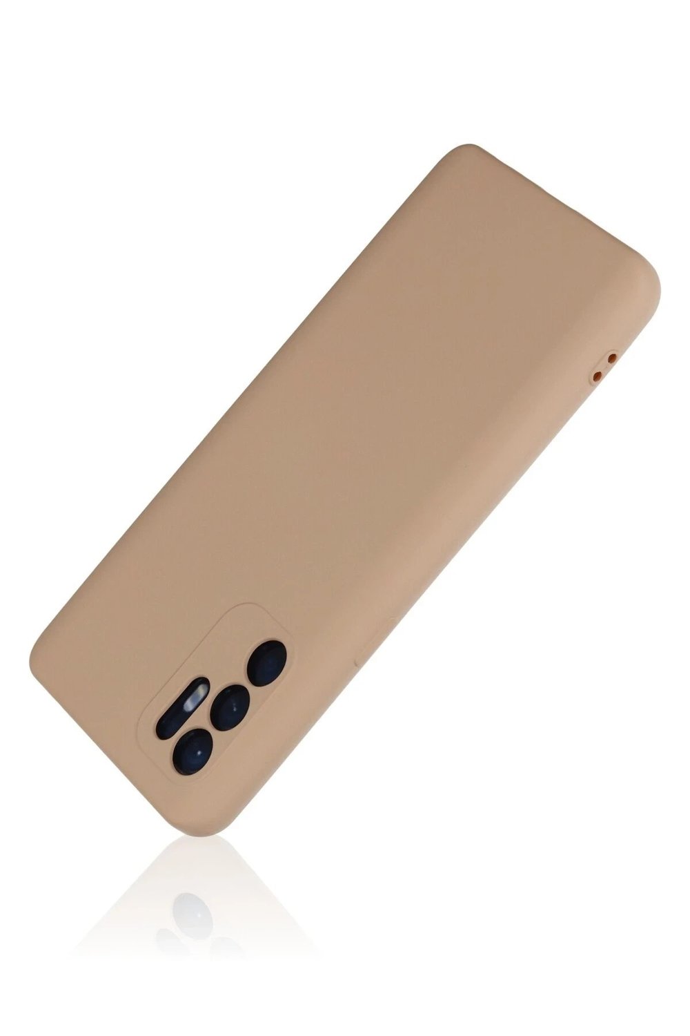 Mey İthalat®   Reno 6 Kılıf Nano içi Kadife Silikon - Pudra