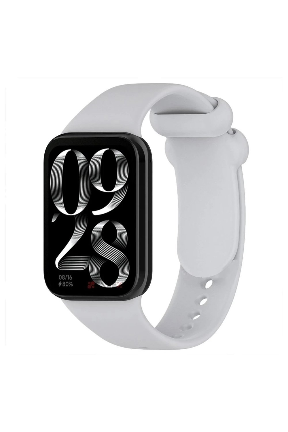 Mey İthalat®   Smart Band 8 Pro Klasik Kordon - Açık Gri