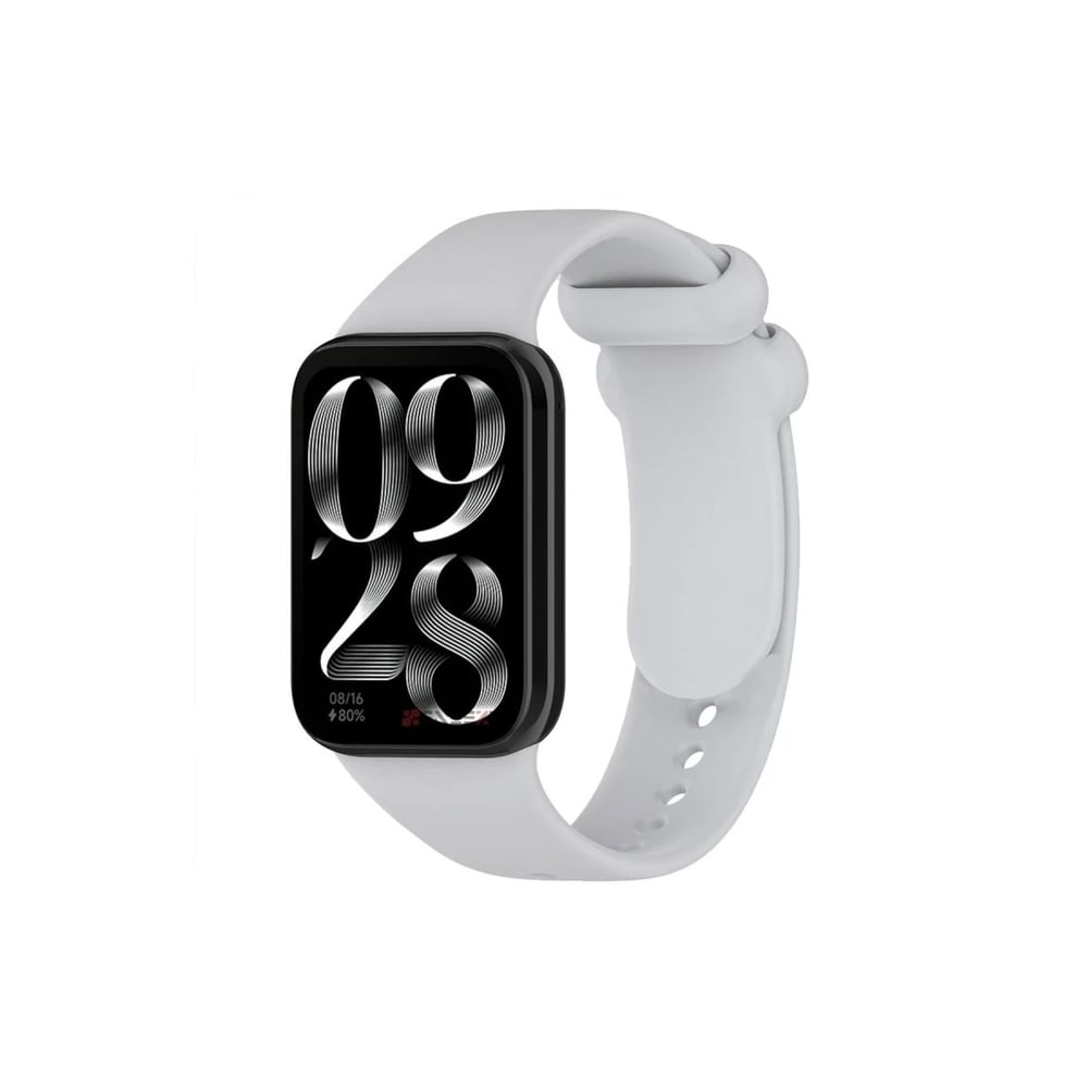 Mey İthalat®   Smart Band 8 Pro Klasik Kordon - Açık Gri