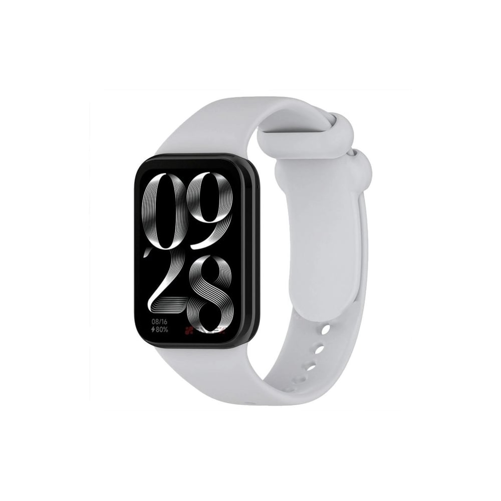 Mey İthalat®   Smart Band 8 Pro Klasik Kordon - Açık Gri