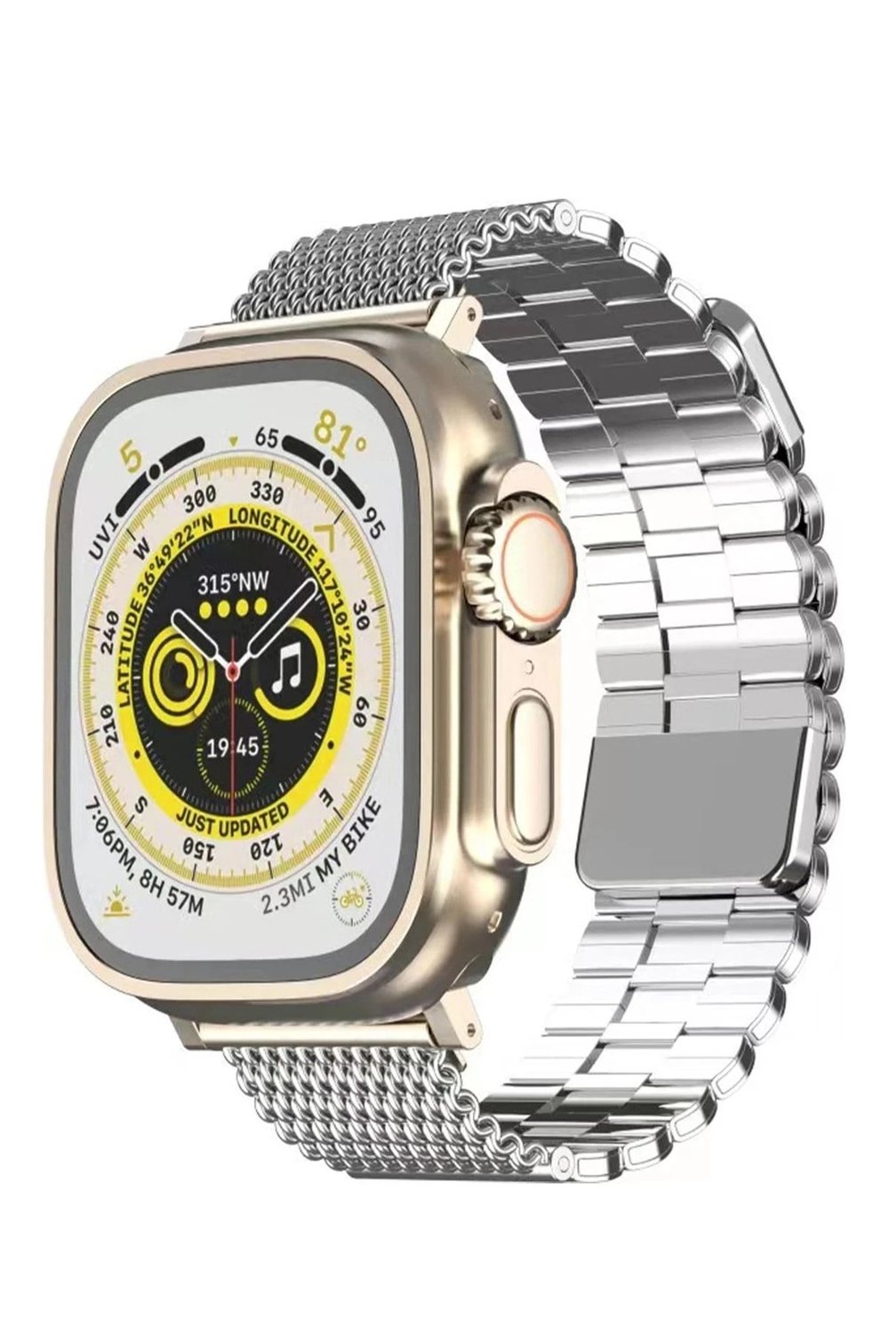 Mey İthalat®   Watch 38mm Ascend Metal Kordon - Gümüş