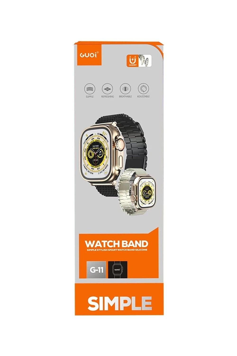 Mey İthalat®   Watch 38mm Ascend Metal Kordon - Gümüş
