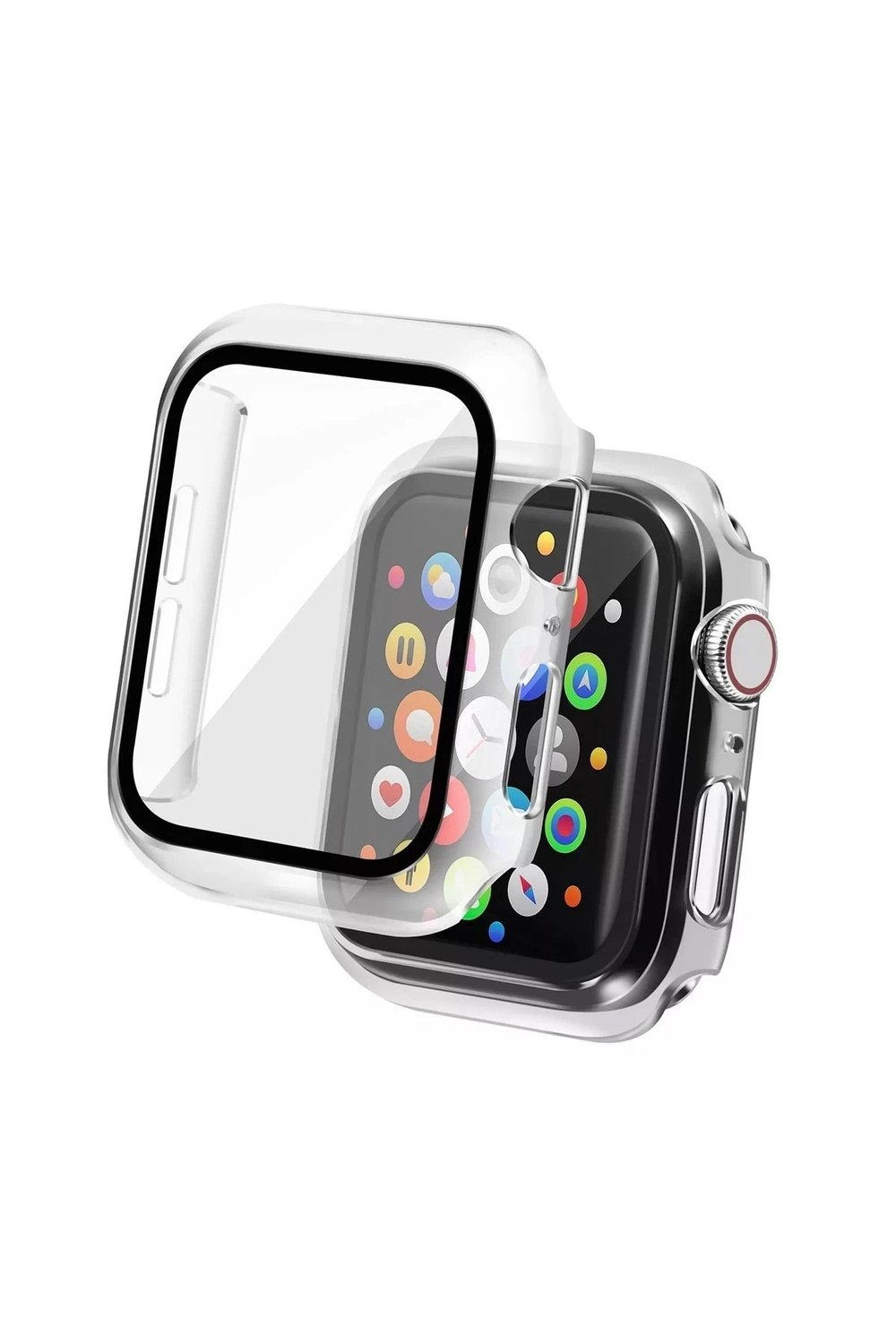 Mey İthalat®   Watch 38mm Camlı Kasa Ekran Koruyucu - Şeffaf