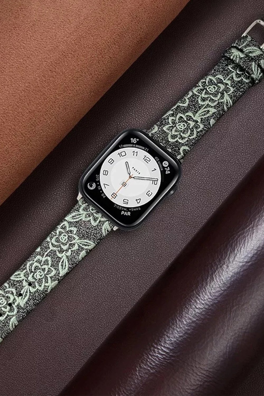 Mey İthalat®   Watch 38mm Creeper Desenli Kordon - Kahverengi