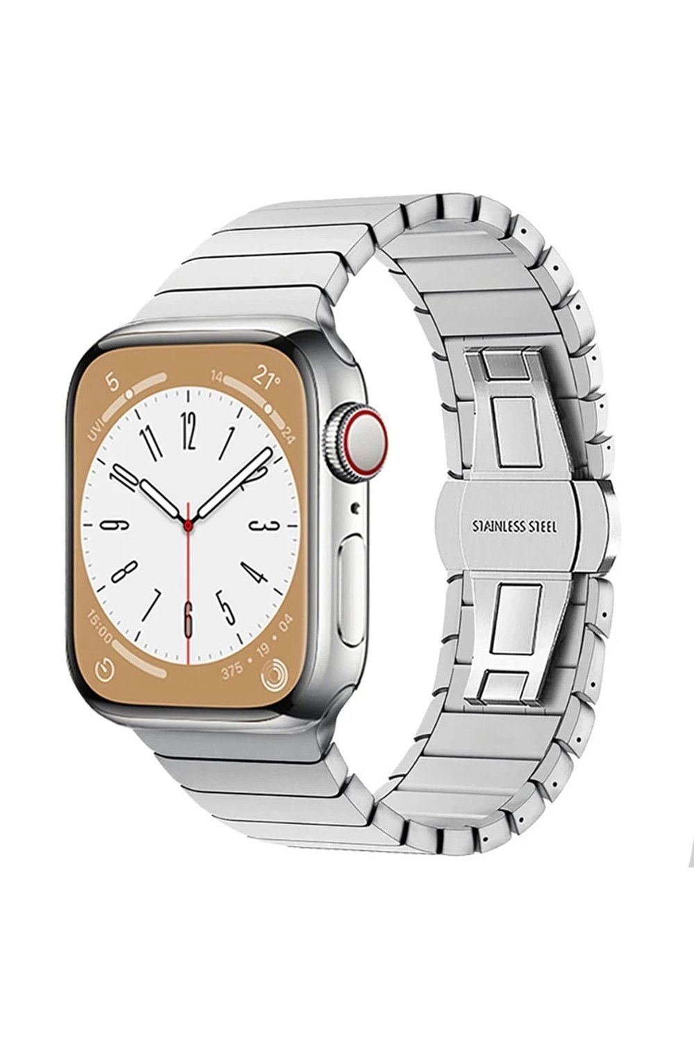 Mey İthalat®   Watch 38mm KR413 Fine Steel Kordon - Gümüş