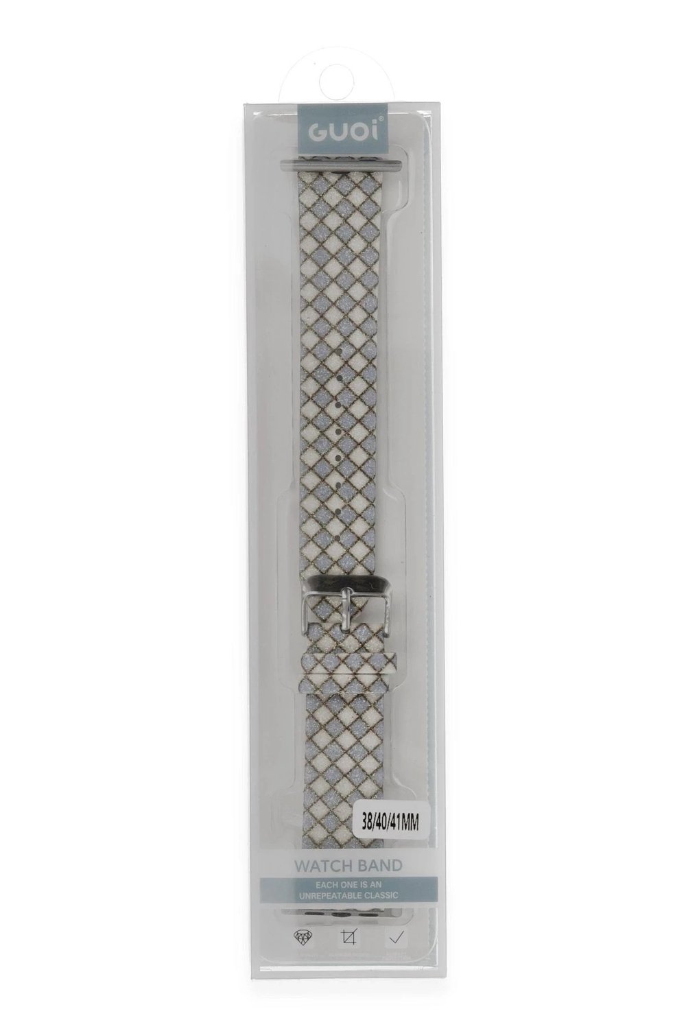 Mey İthalat®   Watch 38mm Karo Motif Kordon - Lila
