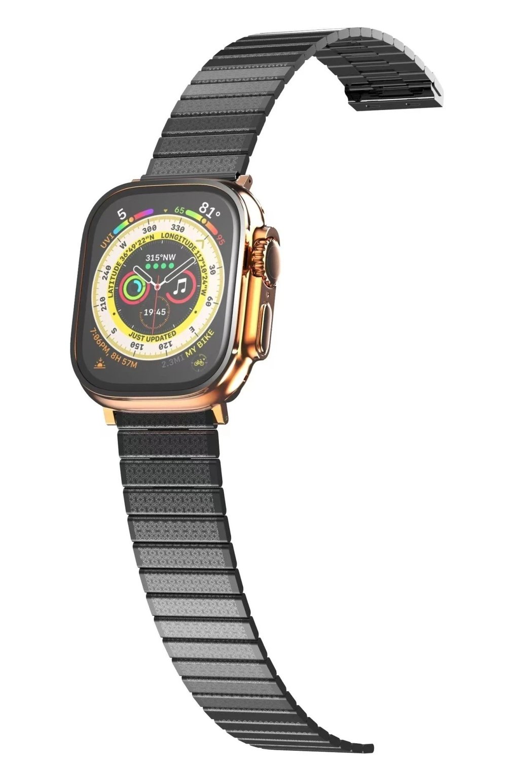 Mey İthalat®   Watch 38mm Made Metal Kordon - Siyah