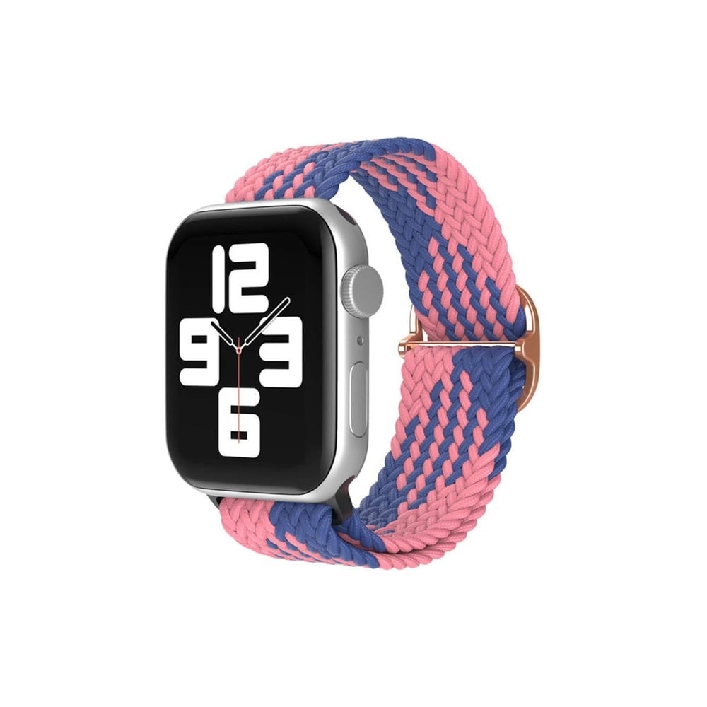 Mey İthalat®   Watch 38mm Star Kordon - Pembe-Mavi