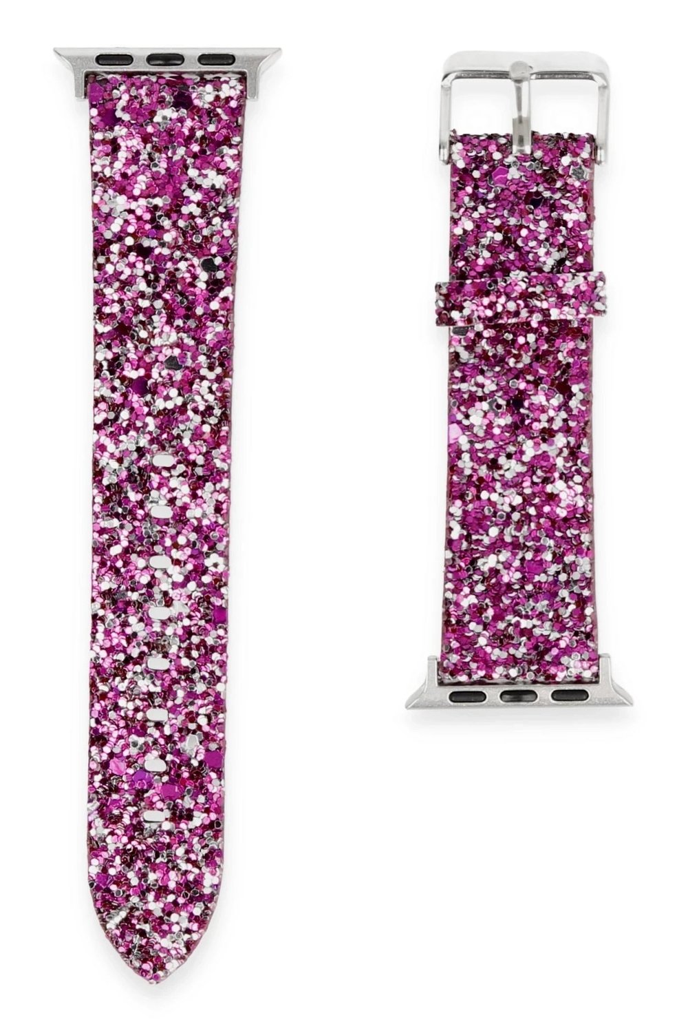 Mey İthalat®   Watch 38mm Starry Taşlı Kordon - Derin Mor