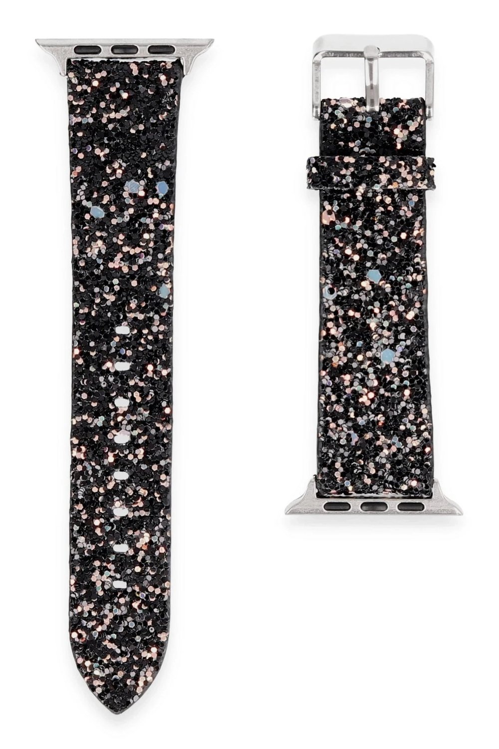 Mey İthalat®   Watch 38mm Starry Taşlı Kordon - Siyah