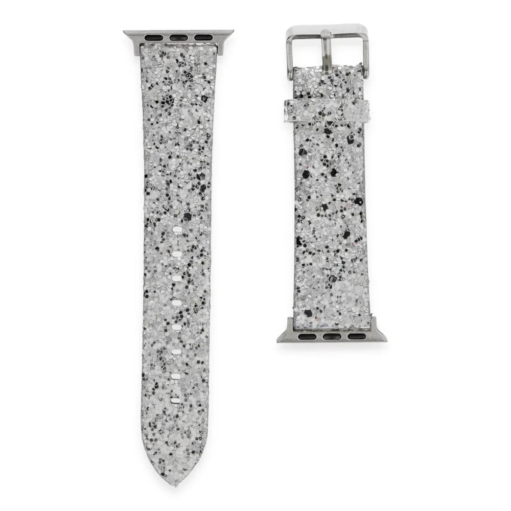 Mey İthalat®   Watch 38mm Starry Taşlı Kordon - Gümüş