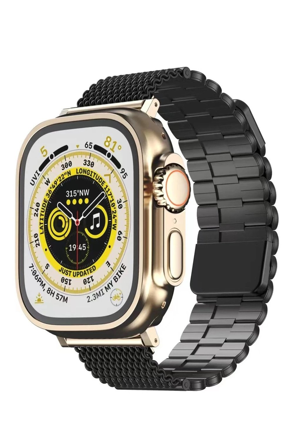Mey İthalat®   Watch 42mm Ascend Metal Kordon - Siyah