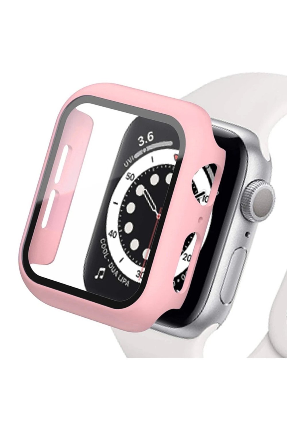 Mey İthalat®   Watch 42mm Camlı Kasa Ekran Koruyucu - Rose Gold