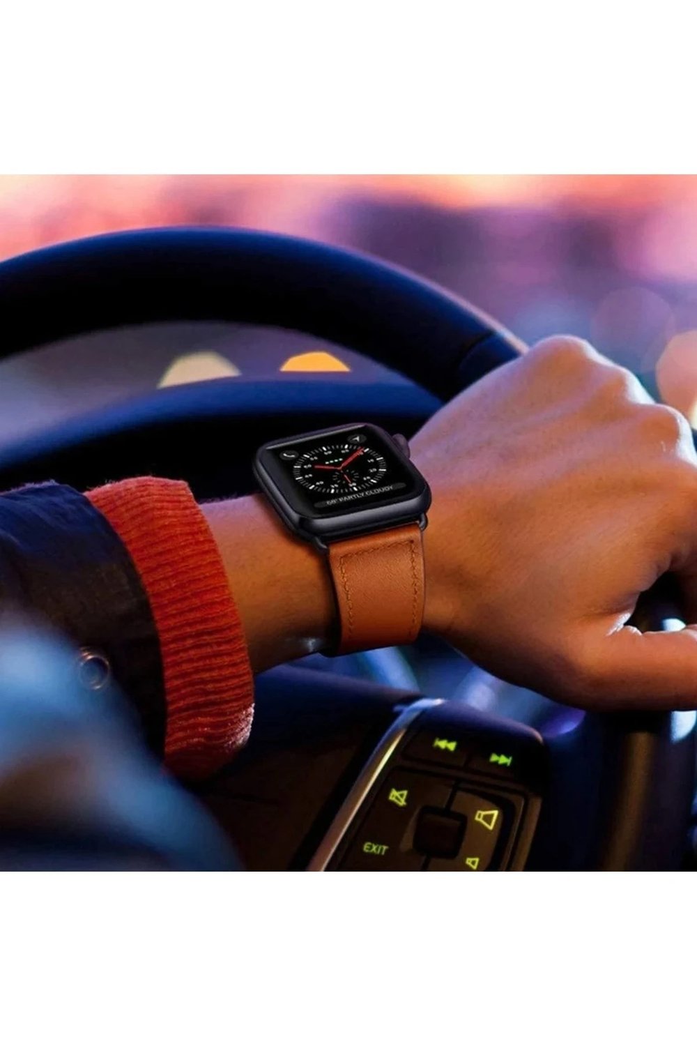 Mey İthalat®   Watch 42mm KR415 Luaz Deri Kordon - Turuncu
