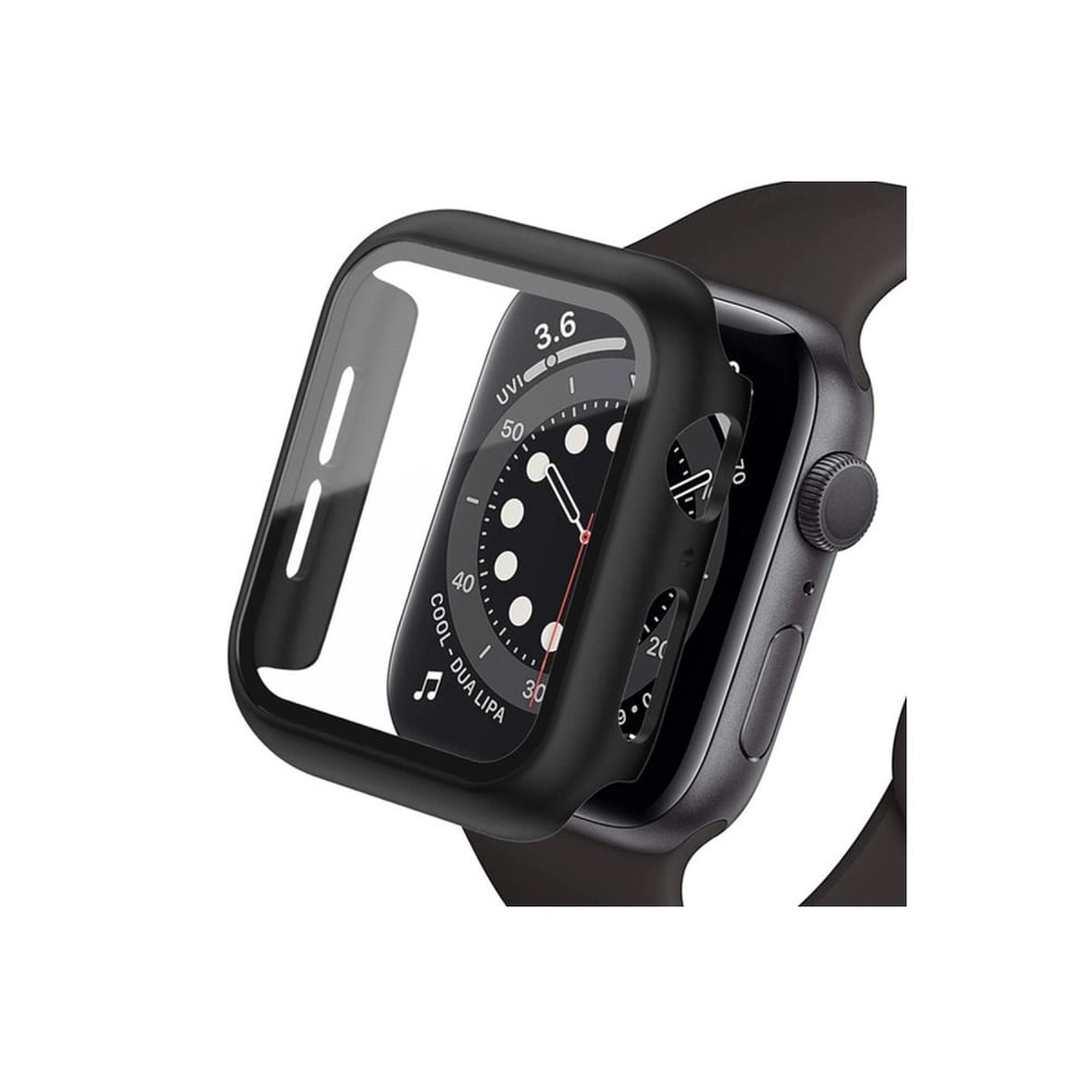 Mey İthalat®   Watch Ultra 49mm Camlı Kasa Ekran Koruyucu - Siyah