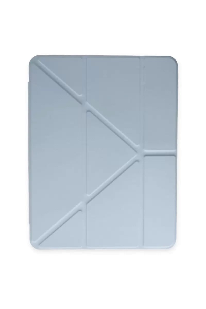 Mey İthalat®   iPad 10.2 (8.nesil) Kılıf Kalemlikli Mars Tablet Kılıfı - Mavi