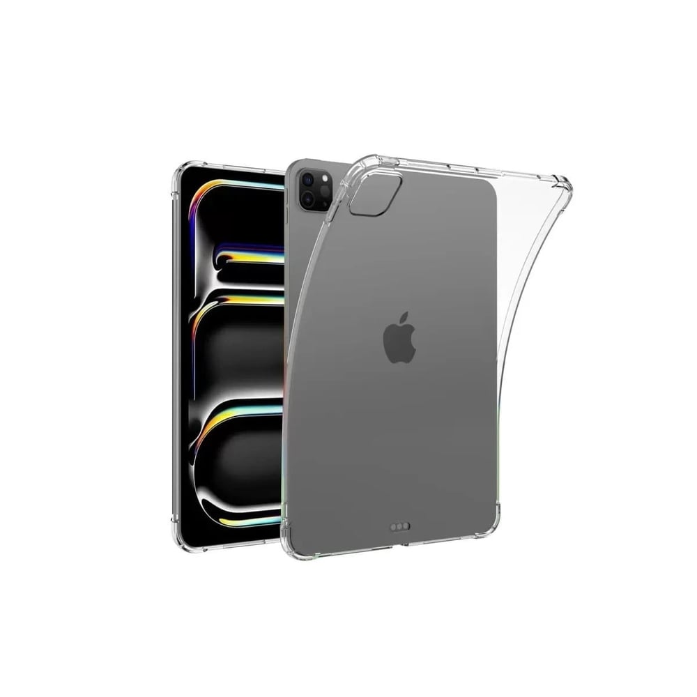 Mey İthalat®   iPad Pro 11 (2024) Kılıf Anti Shock Tablet Silikon - Şeffaf