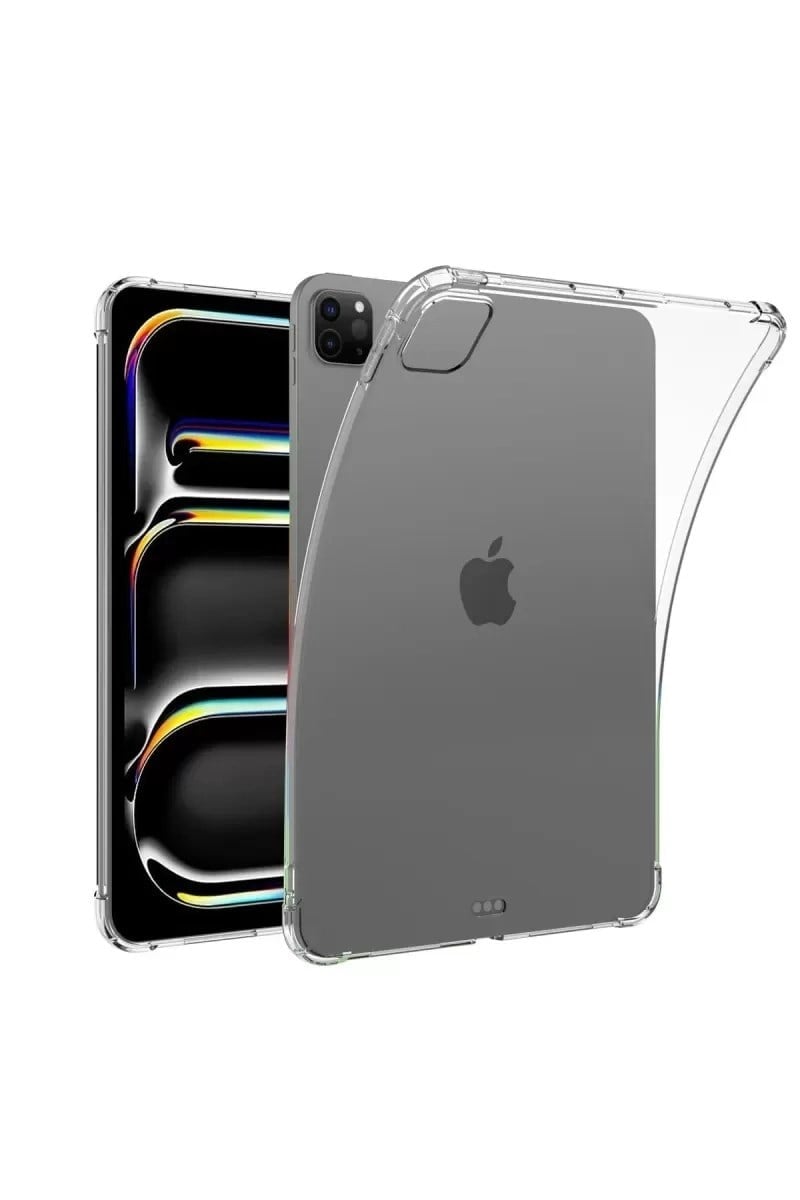 Mey İthalat®   iPad Pro 11 (2024) Kılıf Anti Shock Tablet Silikon - Şeffaf