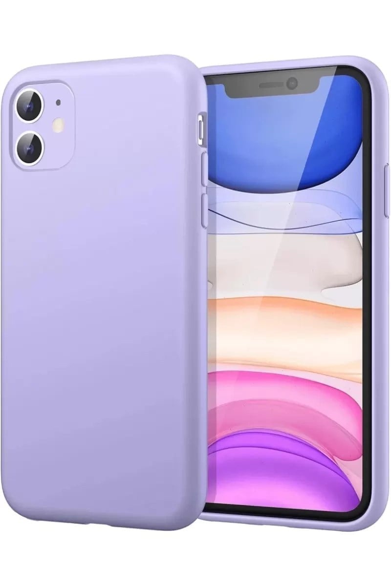 Mey İthalat®   iPhone 11 Kılıf First Silikon - Lila