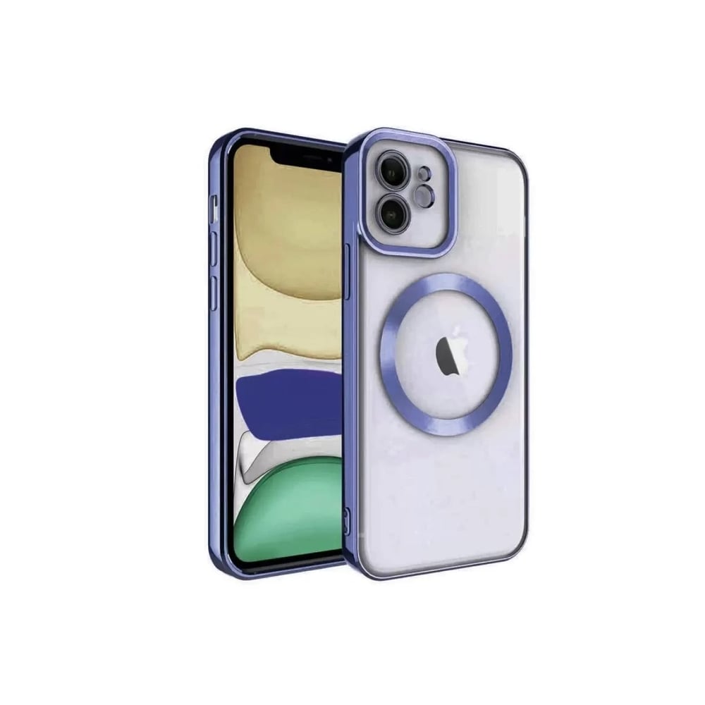 Mey İthalat®   iPhone 11 Kılıf Kross Magneticsafe Kapak - Lacivert