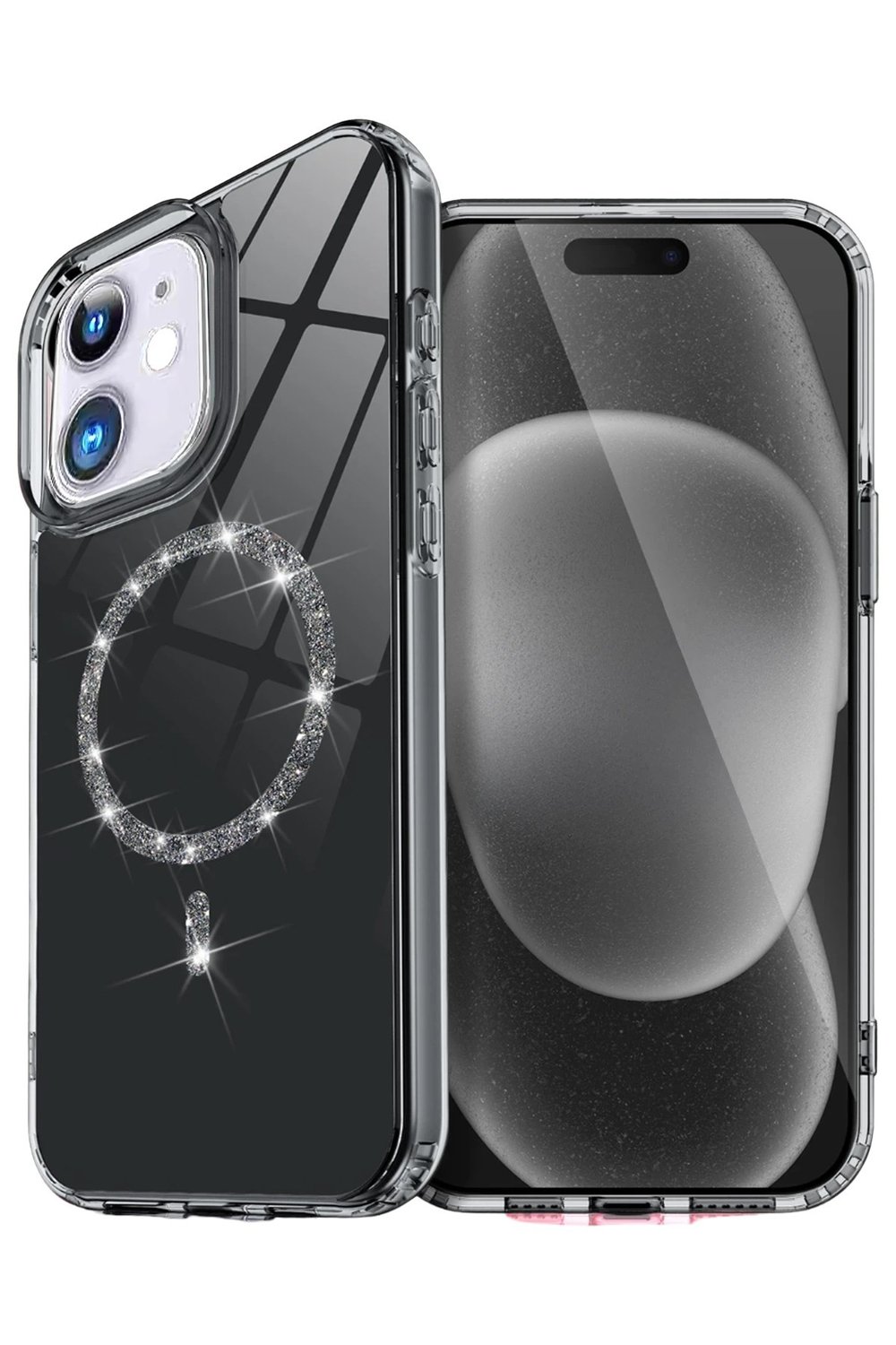 Mey İthalat®   iPhone 11 Live Diamond Magsafe Kapak - Siyah