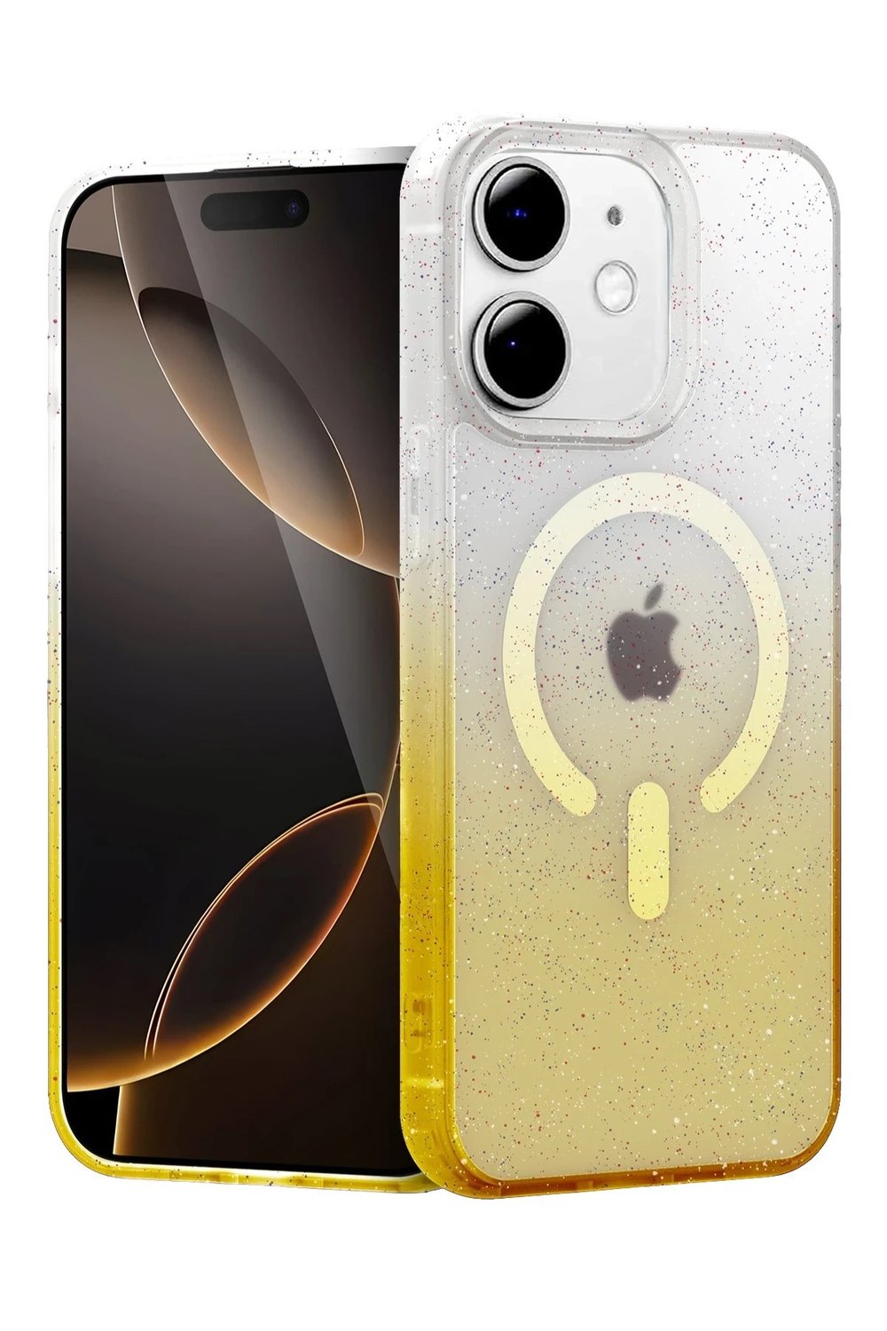 Mey İthalat®   iPhone 11 Pummel Shiny Magsafe Kapak - Gold