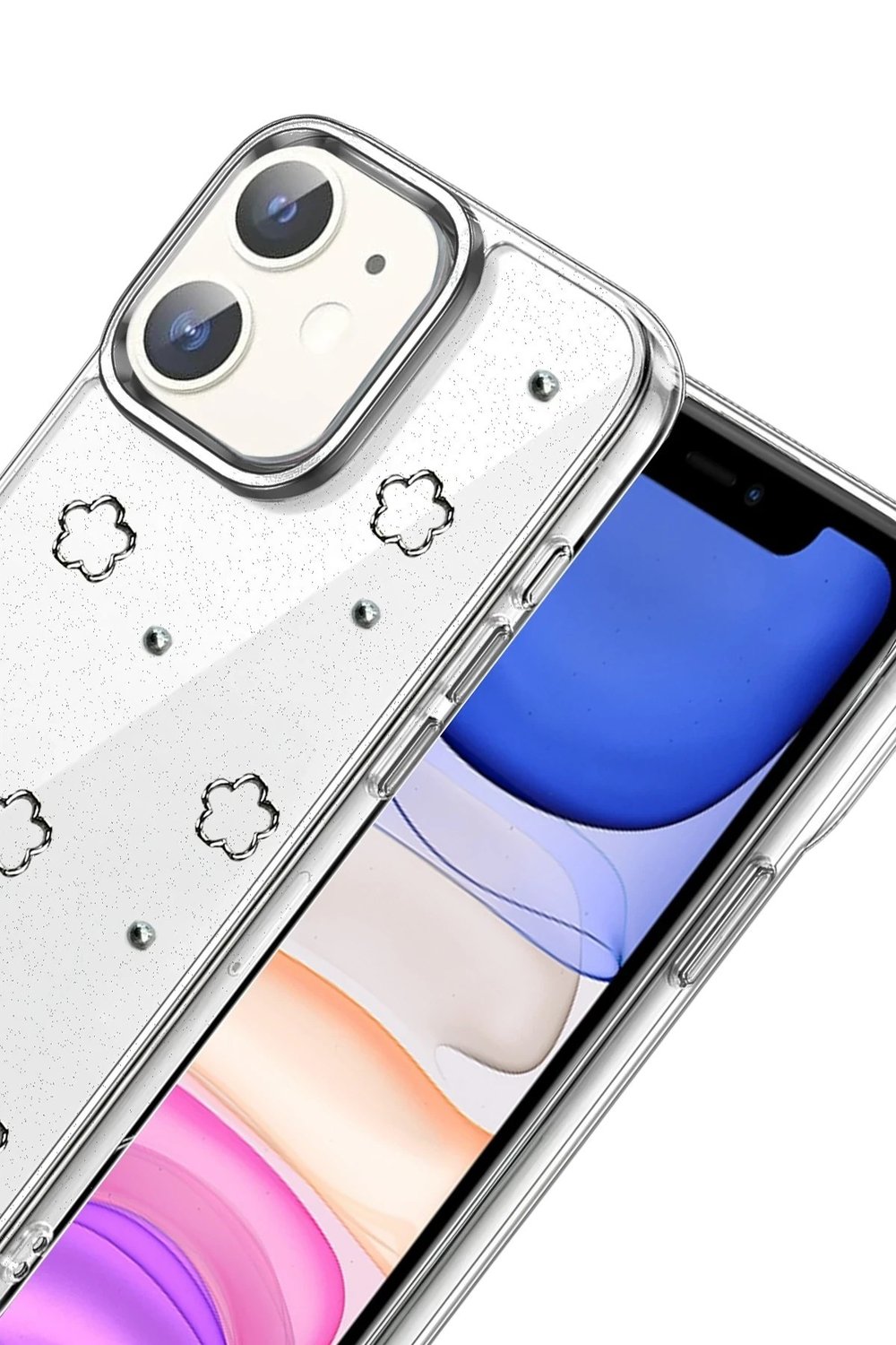Mey İthalat®   iPhone 12 Fiyonk Desenli Kapak - Desen 2