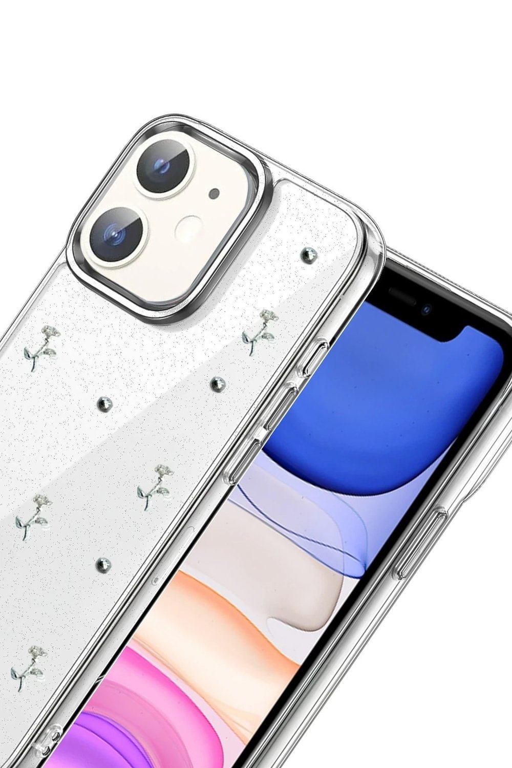 Mey İthalat®   iPhone 12 Fiyonk Desenli Kapak - Desen 4