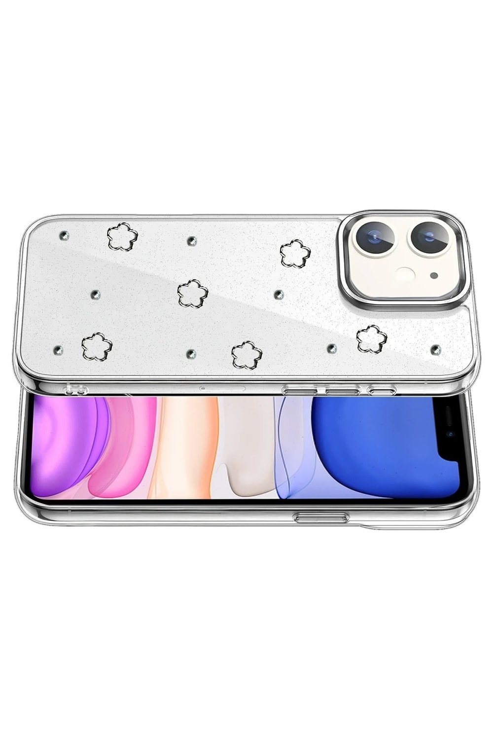 Mey İthalat®   iPhone 12 Fiyonk Desenli Kapak - Desen 2