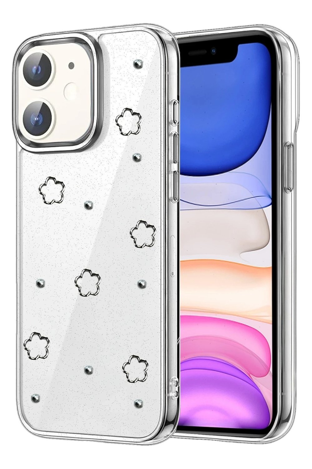 Mey İthalat®   iPhone 12 Fiyonk Desenli Kapak - Desen 2