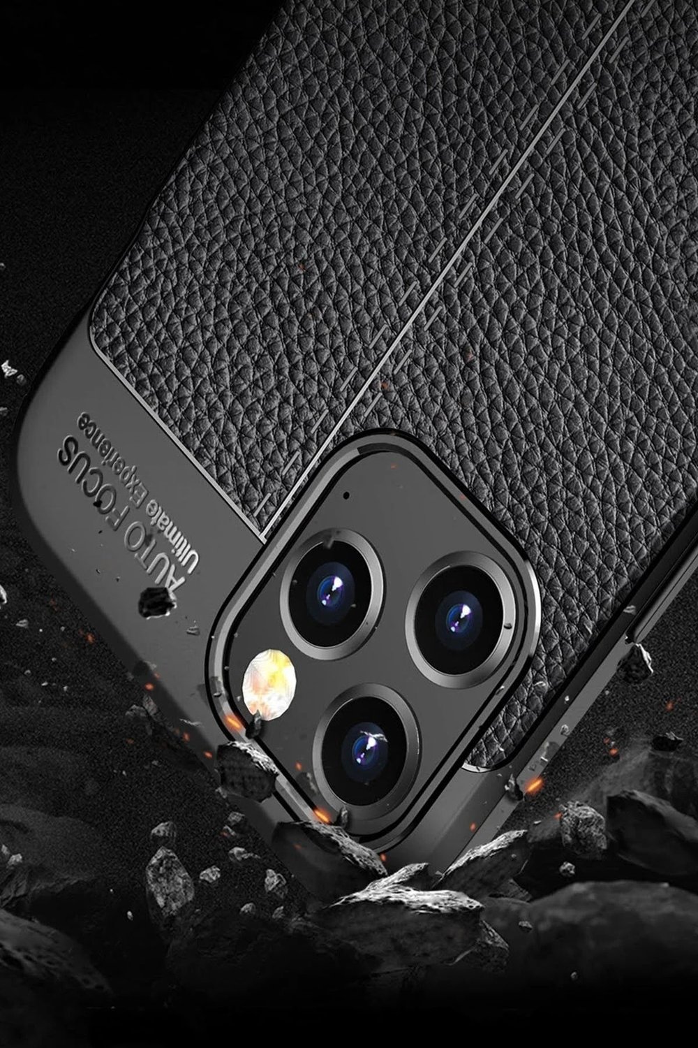 Mey İthalat®   iPhone 12 Pro Max Kılıf Auto Focus Kapak - Siyah